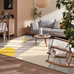 Yalos Modern Grey and Yellow Area Rug - Staunton and Henry
