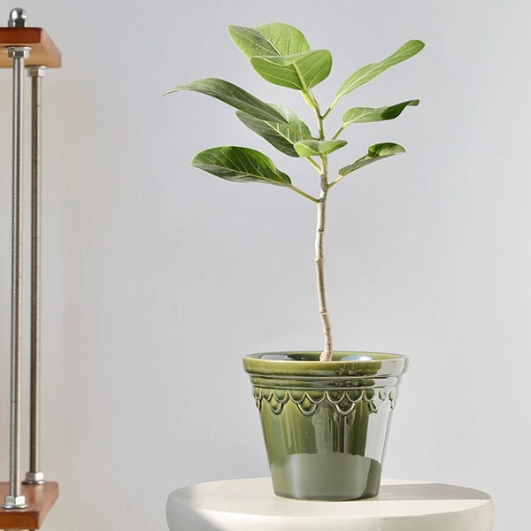 Nordic Glazed Ceramic Plant Pot - Staunton and Henry