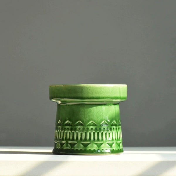 Green Nordic Ceramic Plant Pot - Staunton and Henry