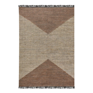 Aros Brown and Beige Jute Rug - Staunton and Henry