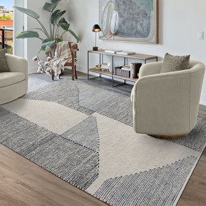 Modus Modern Cream and Grey Rug - Staunton and Henry