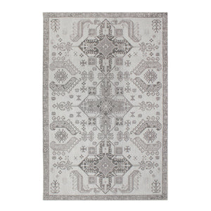 Mocha Modern Grey and White Persian Rug - Staunton and Henry