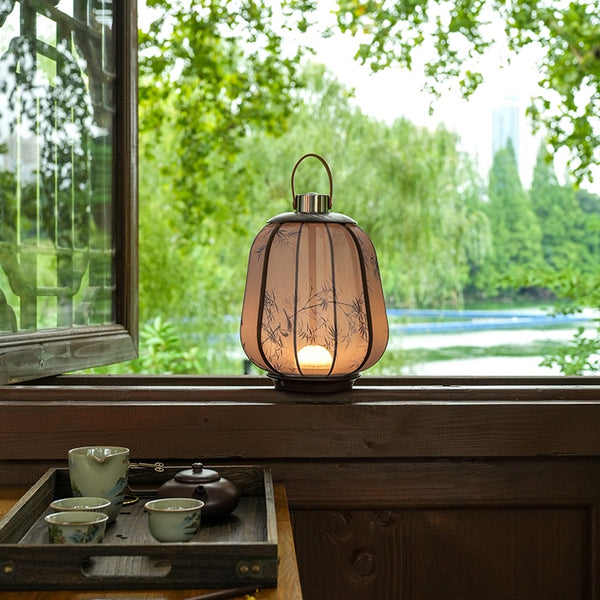 LED Battery Modern Chinese Lantern - Staunton and Henry