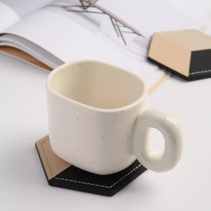 Leather Hexagon Coasters - Staunton and Henry
