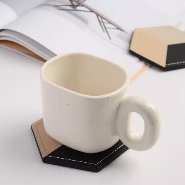 Leather Hexagon Coasters - Staunton and Henry