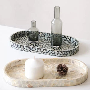 Oval Mother of Pearl Decorative Tray - Staunton and Henry