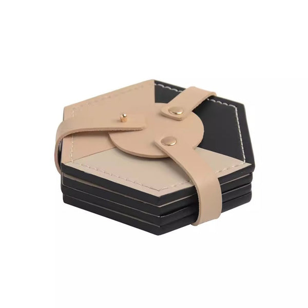 Leather Hexagon Coasters - Staunton and Henry