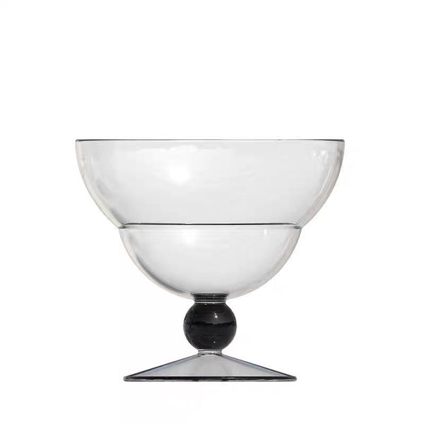 Swirl Ribbed Glass Dessert Glasses - Staunton and Henry