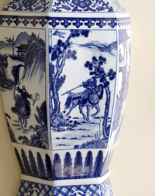 Chinese Blue and White Vase Wall Art - Staunton and Henry