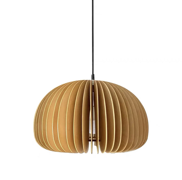 Pumpkin Modern Wood Hanging Light - Staunton and Henry