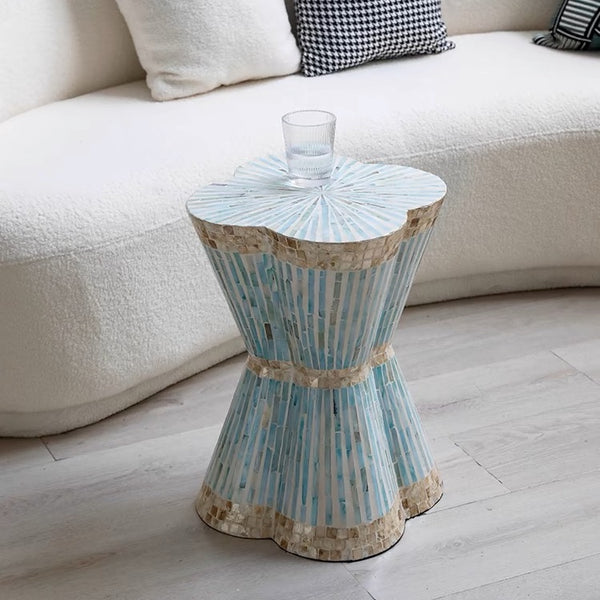 Clover Leaf Mother of Pearl Side Table - Staunton and Henry