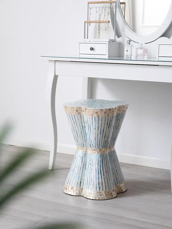 Clover Leaf Mother of Pearl Side Table - Staunton and Henry