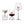 Load image into Gallery viewer, Pink love heart goblet wine glasses (1 pair) - Staunton and Henry