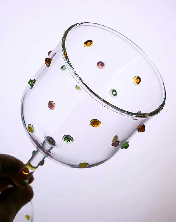 Colour Dots Wine Glass (1 pair) - Staunton and Henry