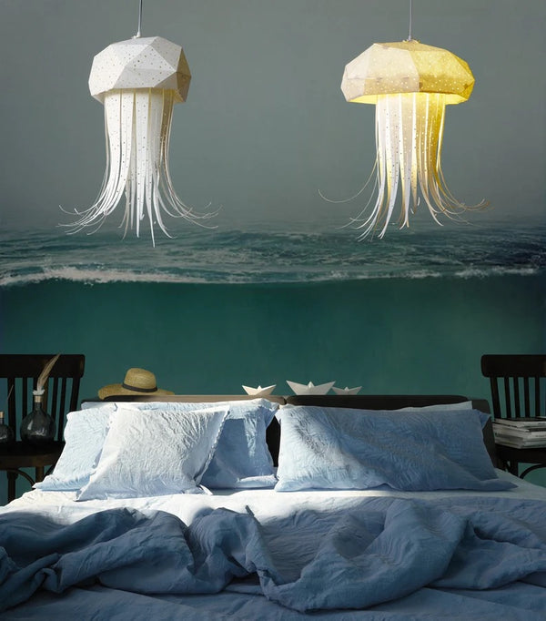 Jelly Fish Origami Ceiling Light - Staunton and Henry