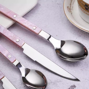 Steak Knife Cutlery Set - Pink - Staunton and Henry