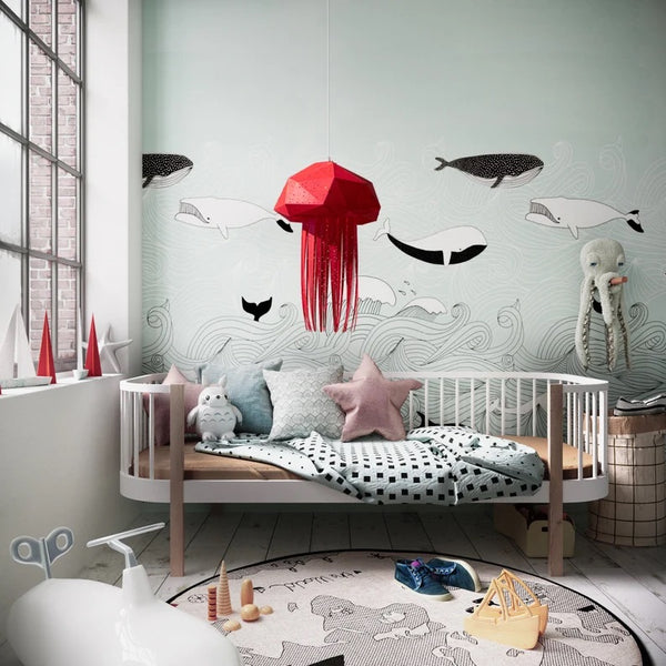 Jelly Fish Origami Ceiling Light - Staunton and Henry