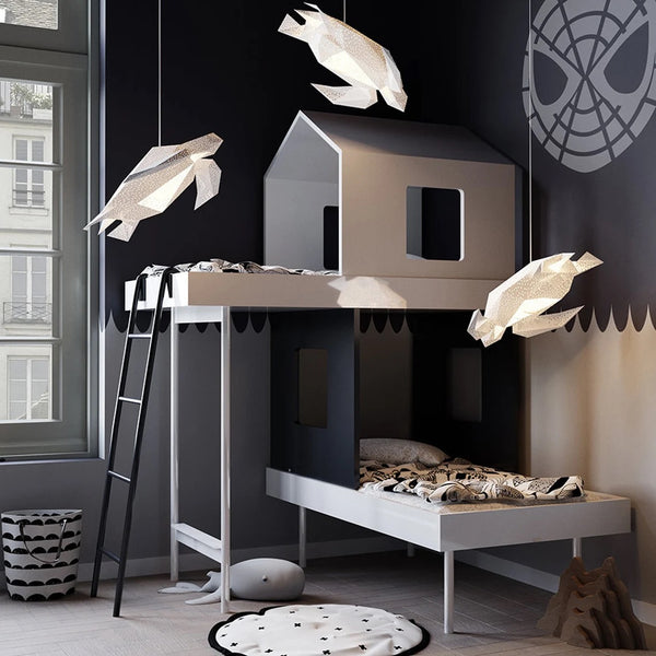 Sea Turtle Origami Ceiling Light - Staunton and Henry