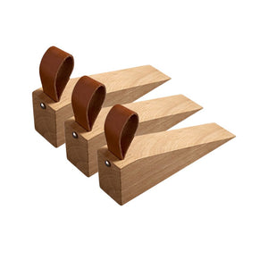 Solid Wood Door Stoppers - Set of 3 - Staunton and Henry