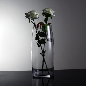 Hand-Blown Fluted Clear Glass Vase - Staunton and Henry