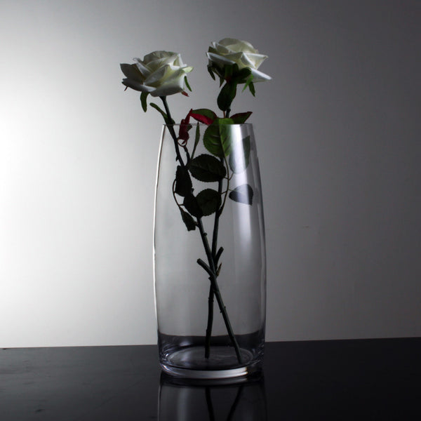 Hand-Blown Fluted Clear Glass Vase - Staunton and Henry