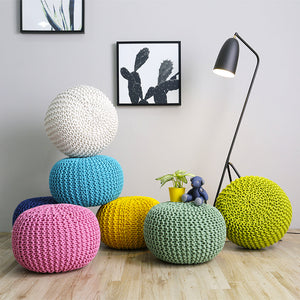 Chunky Knit Pouf - Staunton and Henry