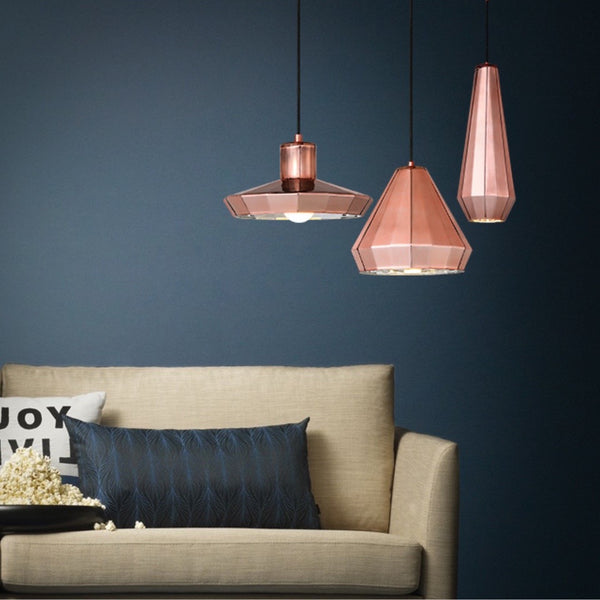 Geometric Copper Pendant Light - Staunton and Henry