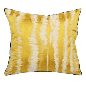 Golden Yellow Print Throw Cushion - Staunton and Henry