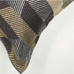 Modern Gold and Black Throw Cushion - Staunton and Henry