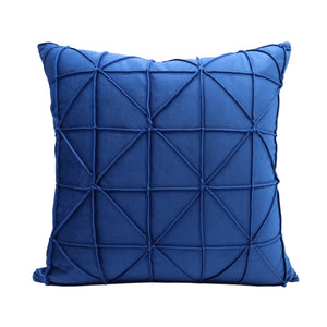 Sapphire Blue Geometric Throw Cushion - Staunton and Henry