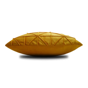 Golden Yellow Geometric Throw Cushion - Staunton and Henry