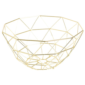 Geometric Copper Wire Fruit Basket - Staunton and Henry