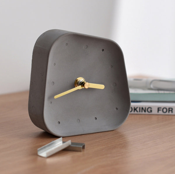 Asymetrical Modern Table Clock - Staunton and Henry