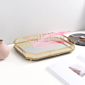 Vintage Gold Mirrored Tray - Staunton and Henry