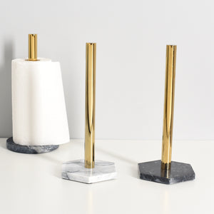 Marble and Gold Kitchen Towel Holder - Staunton and Henry