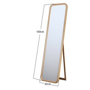 Solid Oak Standing Mirror - Staunton and Henry