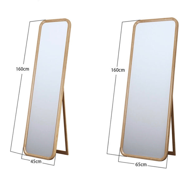 Solid Oak Standing Mirror - Staunton and Henry