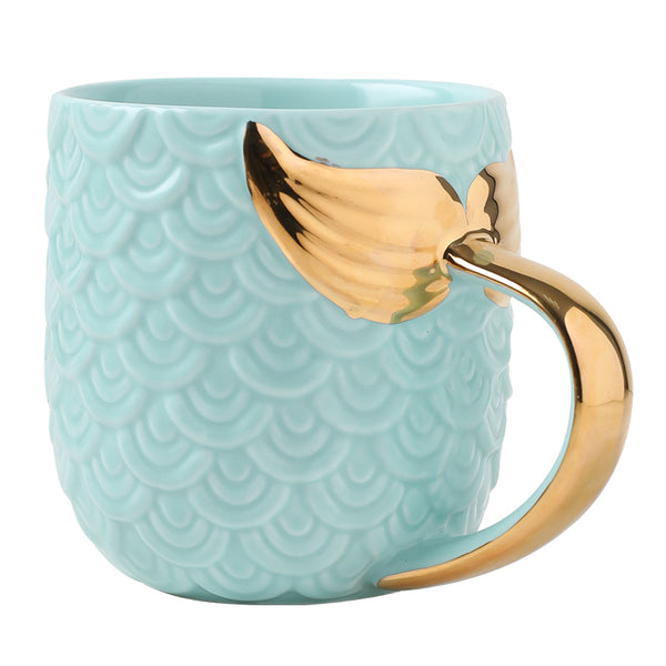 Pastel and Gold Mermaid Coffee Mug - Staunton and Henry