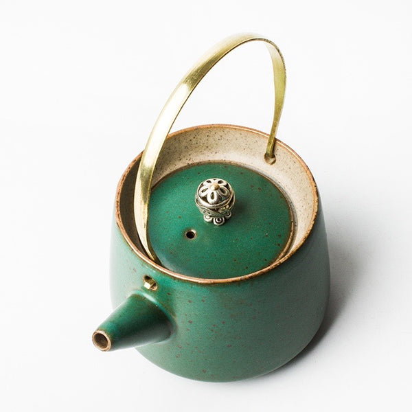 Hisui Jade Green Oriental Tea Pot - Staunton and Henry