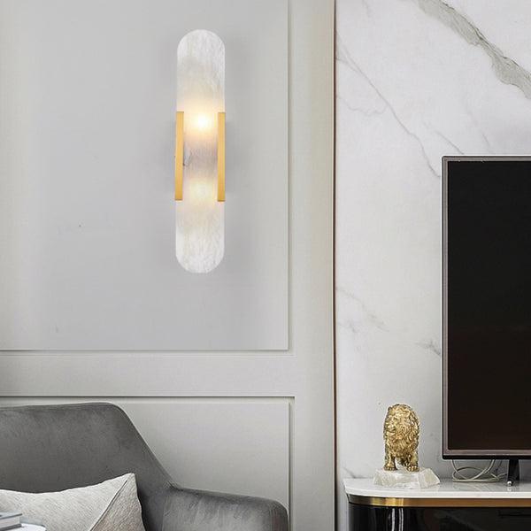 Modern Marble and Gold Wall Light - Staunton and Henry