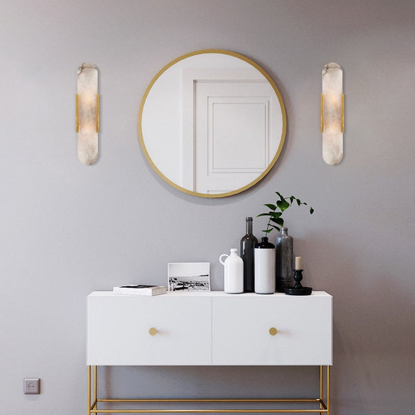 Modern Marble and Gold Wall Light - Staunton and Henry