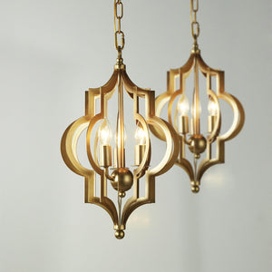 Moroccan Style Brass Pendant Light - Staunton and Henry