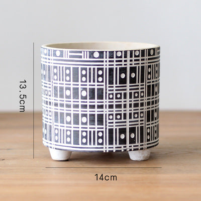 Modern Monochrome Plant Pots - Staunton and Henry