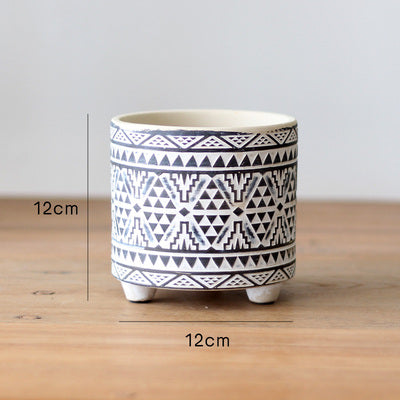 Modern Monochrome Plant Pots - Staunton and Henry
