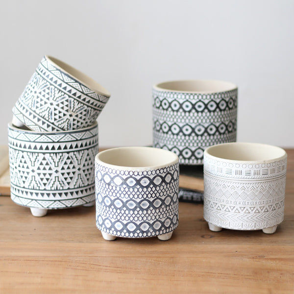 Modern Monochrome Plant Pots - Staunton and Henry