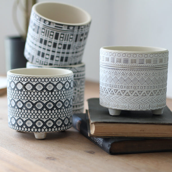 Modern Monochrome Plant Pots - Staunton and Henry