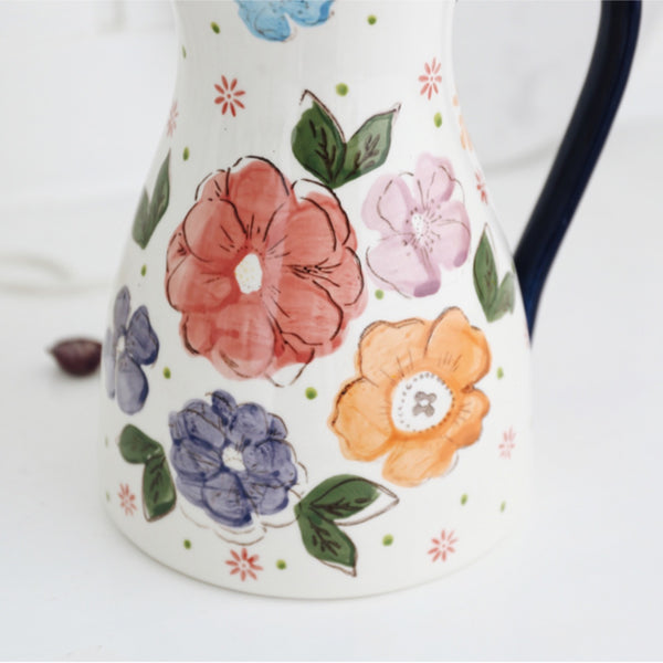 Hilda Hand Painted Ceramic Water Jug - Staunton and Henry
