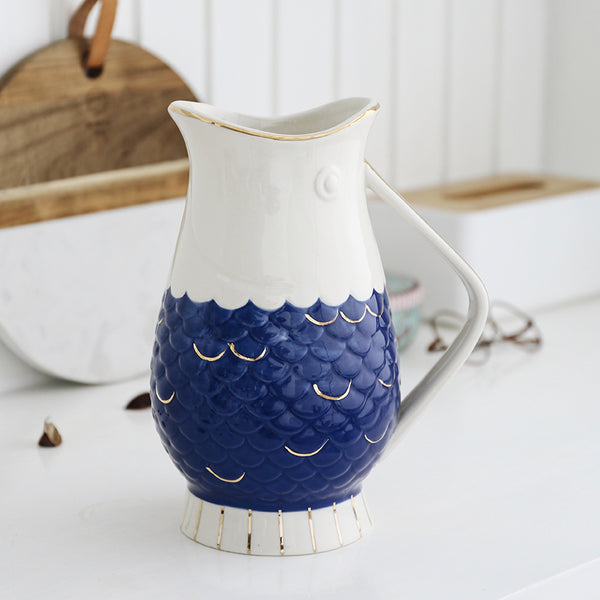 Hilda Hand Painted Ceramic Water Jug - Staunton and Henry