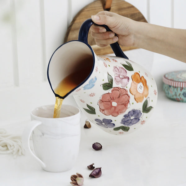 Hilda Hand Painted Ceramic Water Jug - Staunton and Henry