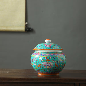 Tang Colourful Chinese Ceramic Container - Staunton and Henry